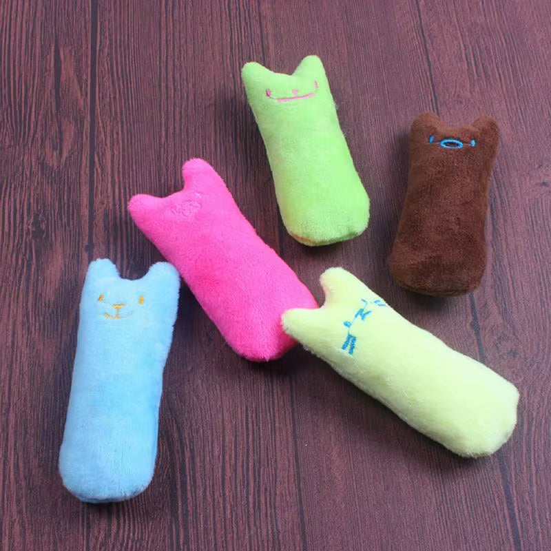 1PC Catnip Toys Funny Interactive Plush Super Soft Pet Kitten Teeth Grinding Cat Toy Claws Thumb Bite Cat Mint for Cats Pet Toys