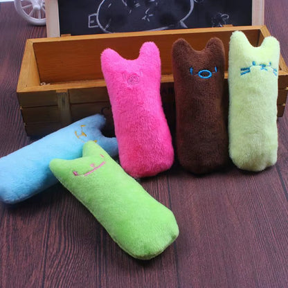 1PC Catnip Toys Funny Interactive Plush Super Soft Pet Kitten Teeth Grinding Cat Toy Claws Thumb Bite Cat Mint for Cats Pet Toys